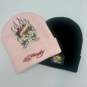Ed Hardy Beanies His & Her Bundle, NWOT